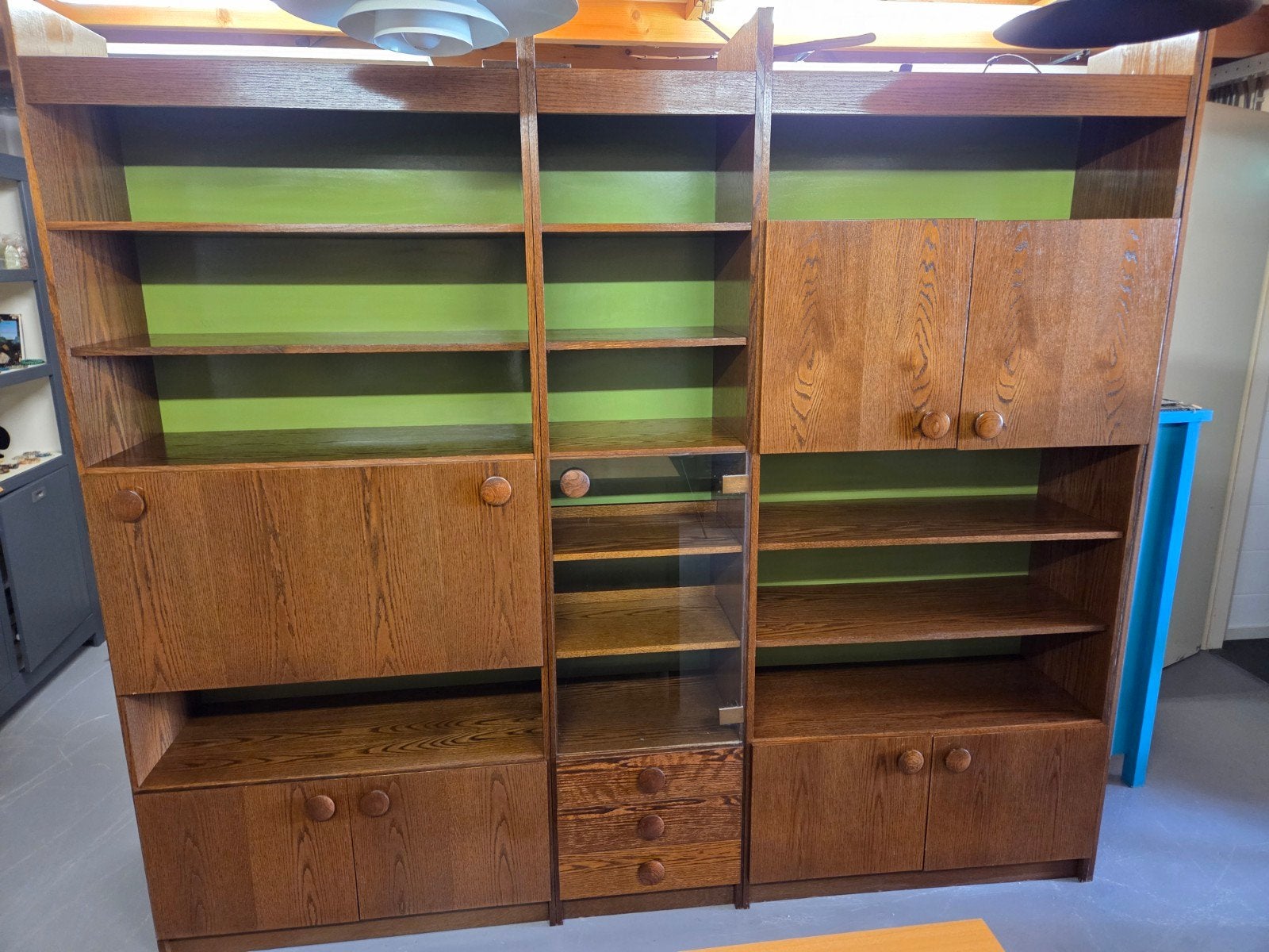 Vintage retro wandmeubel, kast, drankenkast buffetkast, Verzamelen, Retro, Huis en Inrichting, Ophalen