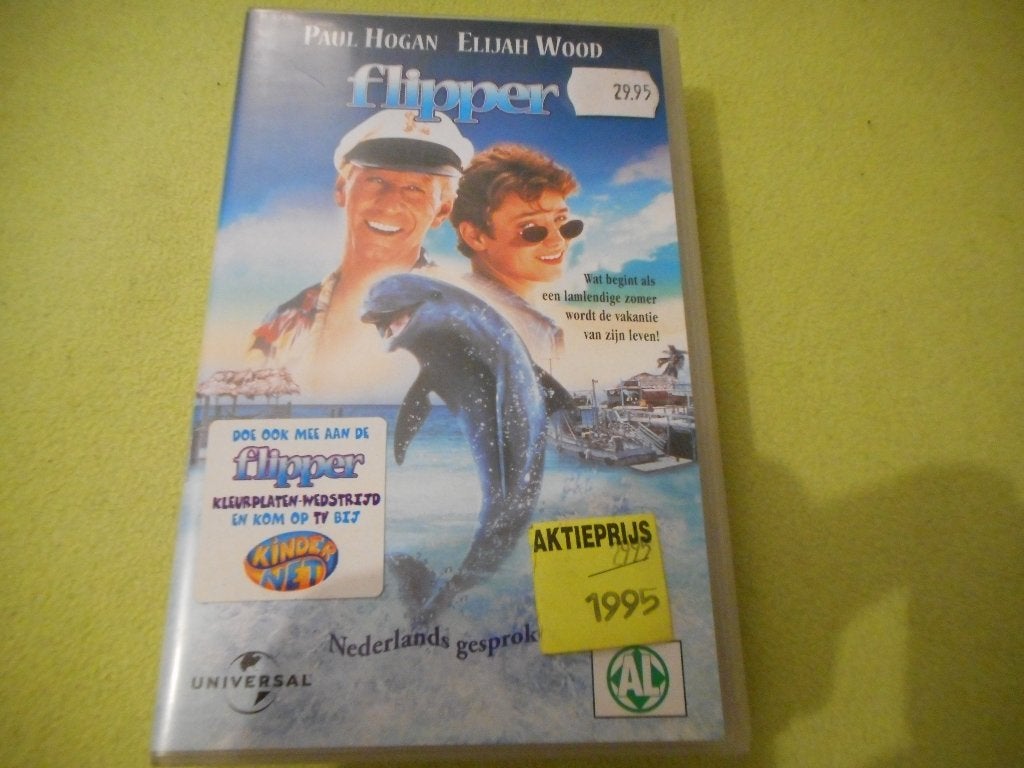 FLIPPER! Mooie Speelfilm Klassieker Op VIDEO!, Cd's en Dvd's, Alle leeftijden, Ophalen of Verzenden, Zo goed als nieuw, Overige genres