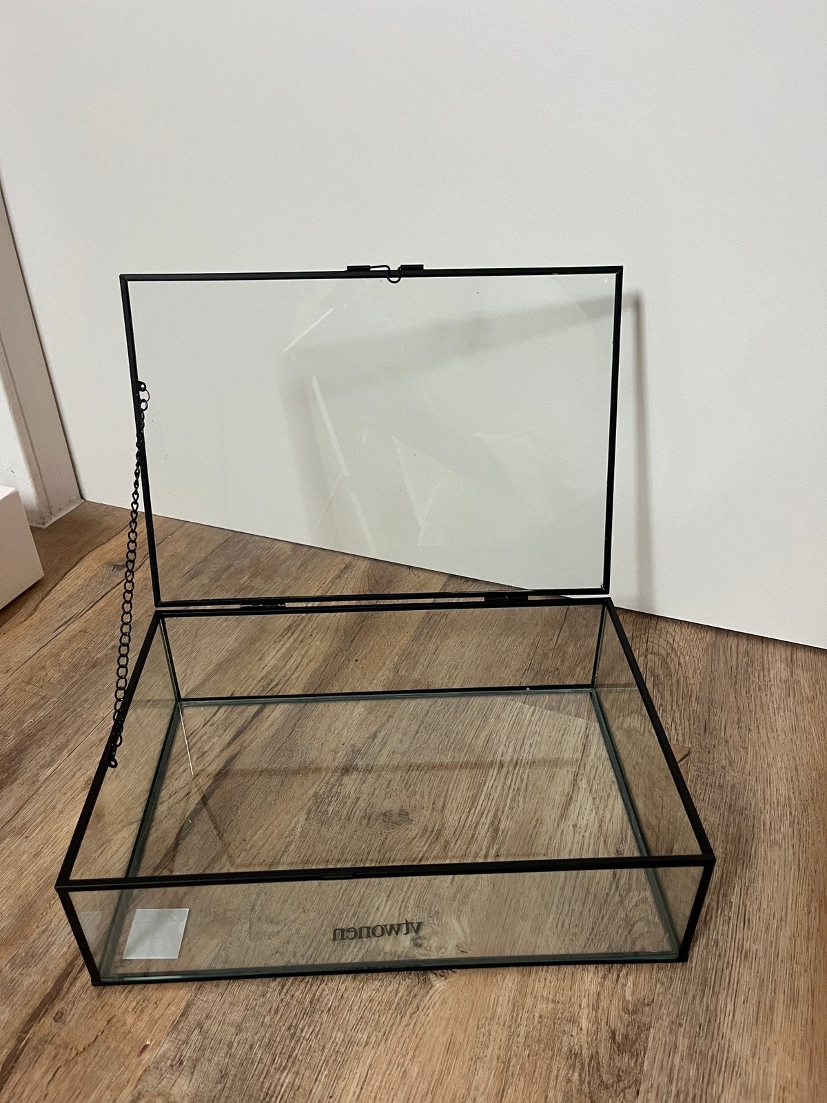 Glazen opbergbox - vitrine box - display box VTWONEN, Huis en Inrichting, Ophalen, Zo goed als nieuw
