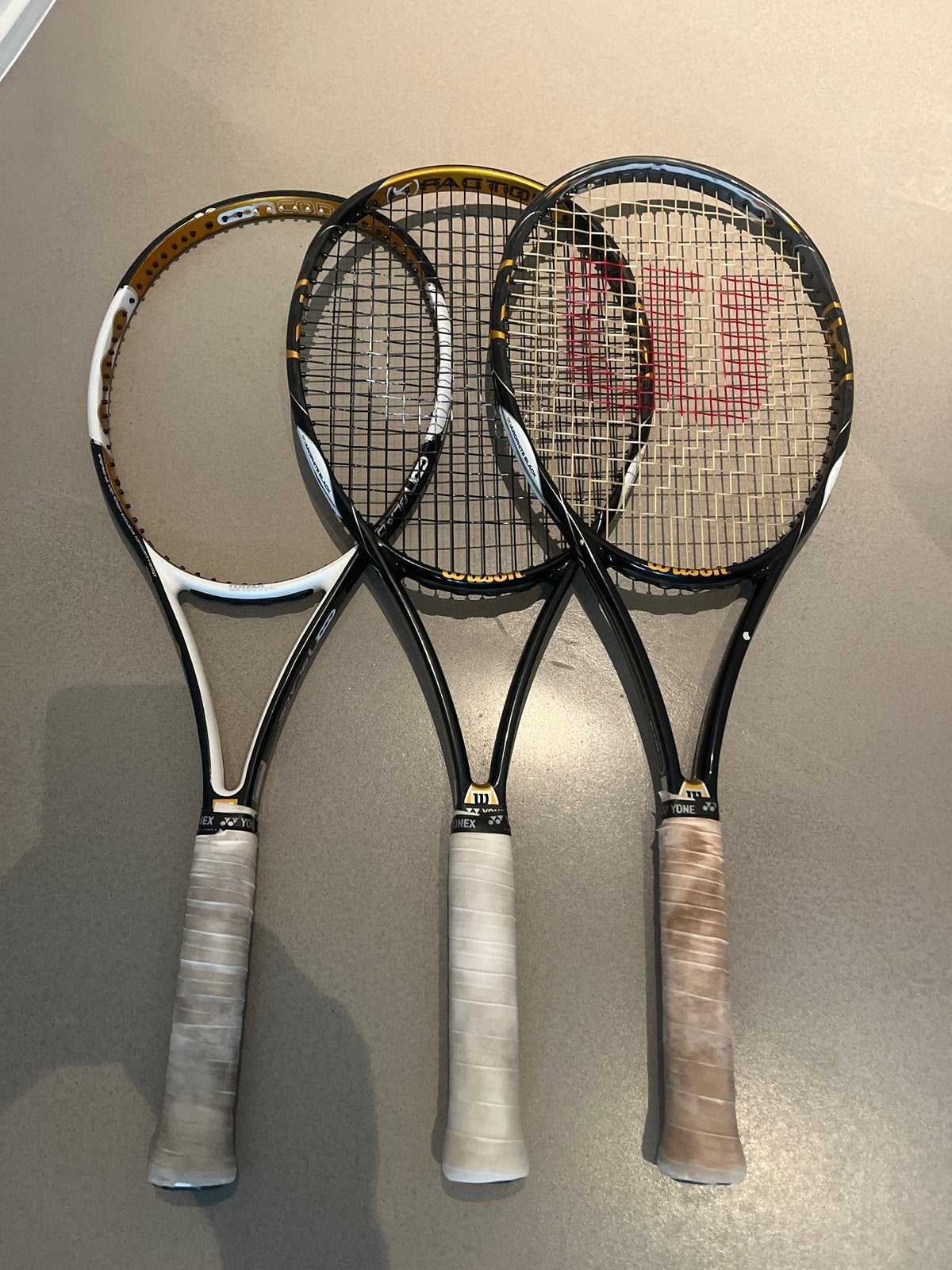 Wilson Blade KFactor 98 en Ncode 98 Tennisrackets (3 stuks), Ophalen of Verzenden, Zo goed als nieuw, Wilson, Racket