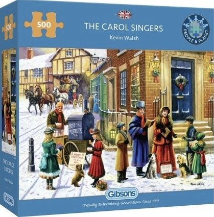 Gibsons - The Carol Singers - 500 stukjes, Ophalen of Verzenden, 500 t/m 1500 stukjes, Nieuw, Legpuzzel