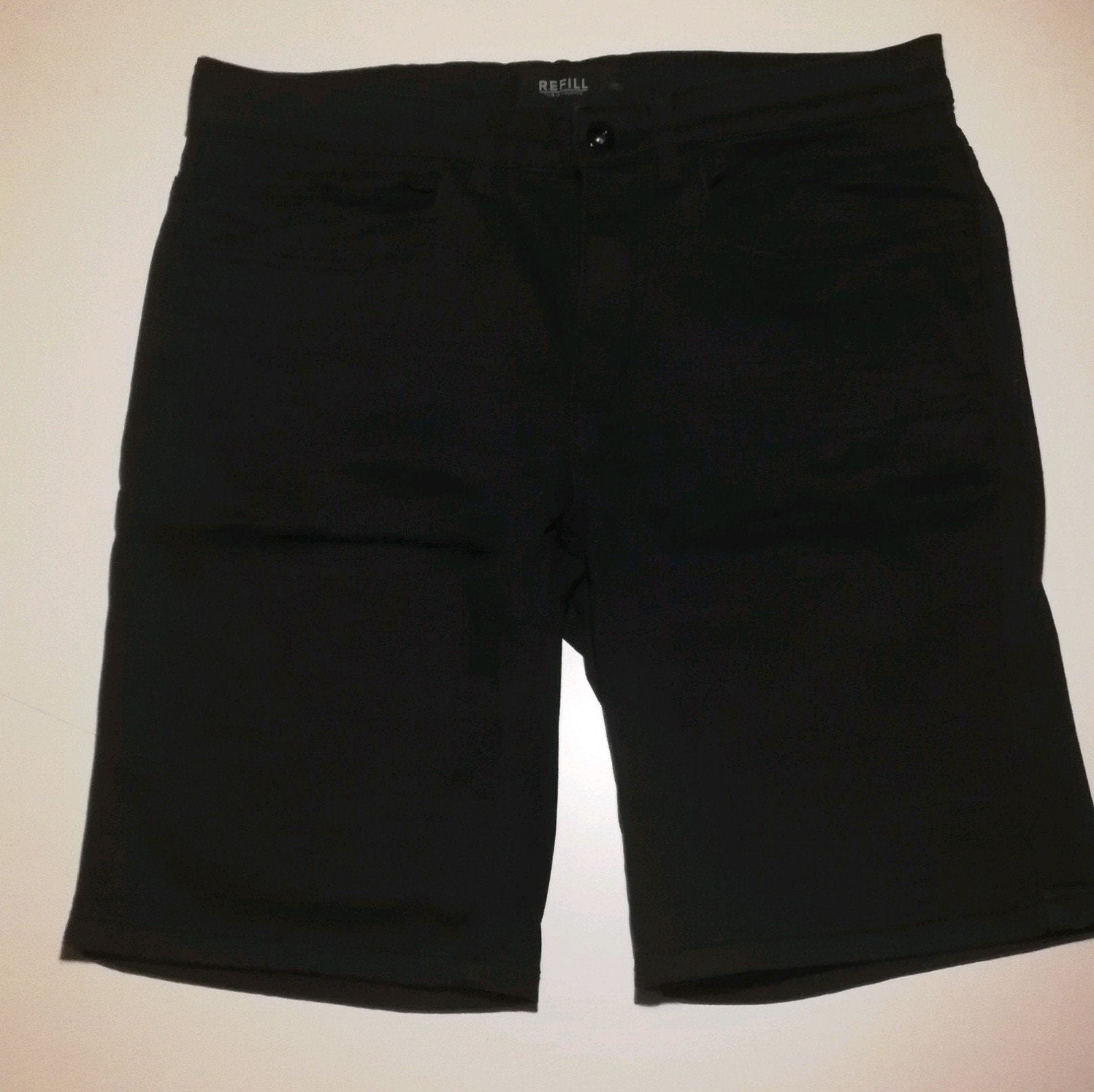Refill denim short/Bermuda zwart Maat L, Ophalen, Zwart, Refill, Zo goed als nieuw