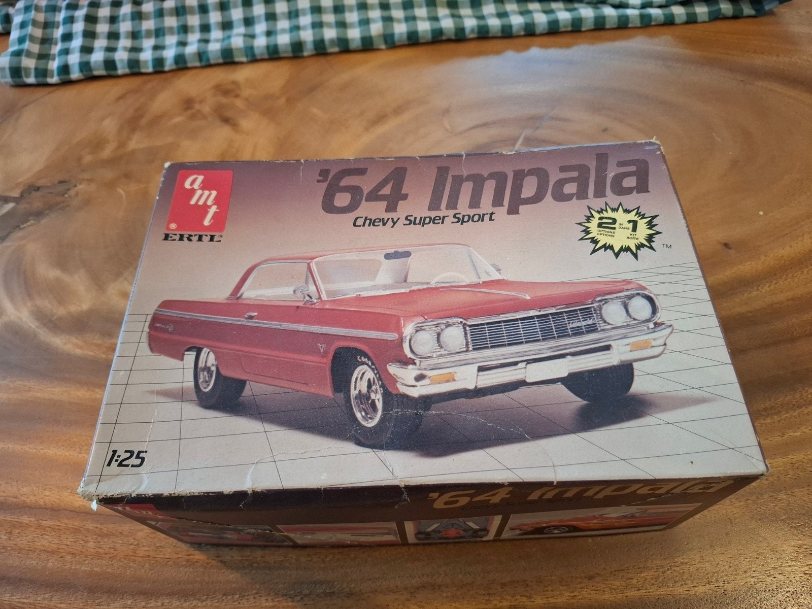 bouwdoos amt ertl chevrolet impala 1964 vintage, Overige merken, Auto, Groter dan 1:32, Nieuw