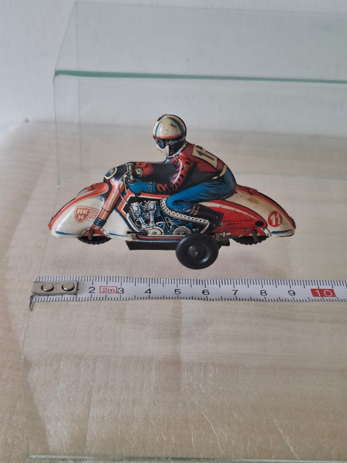 Blikken Huki motorfiets frictie gaat rond zie de foto's, Ophalen of Verzenden