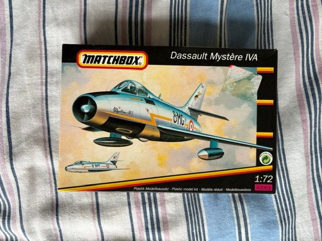Bouwdoos 1:72 Matchbox 40061 Dassault Mystere IVA, Overige merken, 1:72 tot 1:144, Nieuw, Ophalen of Verzenden