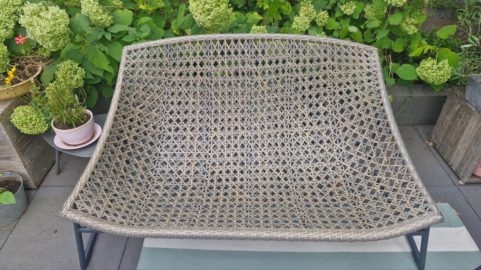 mooie tuinbank!, Gebruikt, Wicker, Bank, Ophalen
