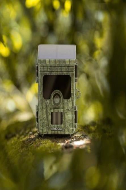 Nieuw in doos Camouflage Solar  wildcamera dag/nacht, Overige merken, Full HD, Nieuw, Geheugenkaart