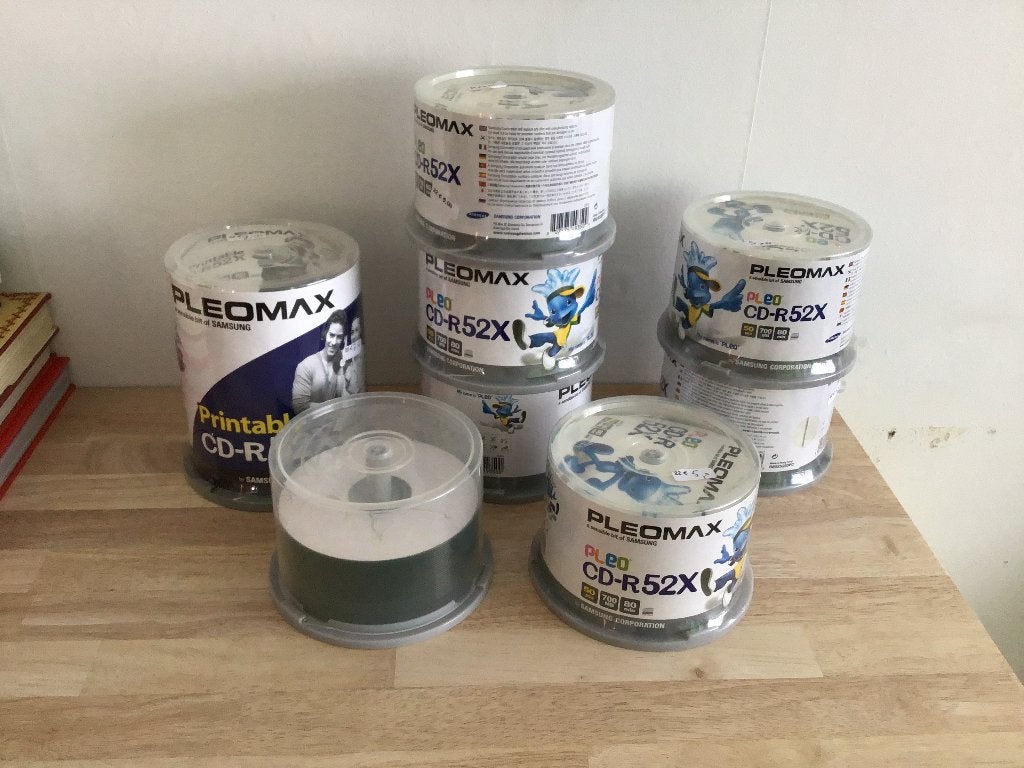 CD-r met etiketten, Computers en Software, Beschrijfbare discs, Ophalen, Nieuw, Cd, Op spindel