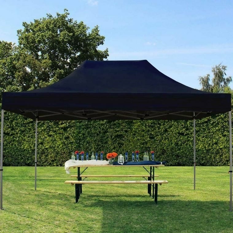 Easy-Up Partytent Vouwtent 3x3m. Zwart. Waterdicht. Nieuw!, Tuin en Terras, Partytenten, Opvouwbaar, Partytent, Nieuw, Minder dan 5 meter