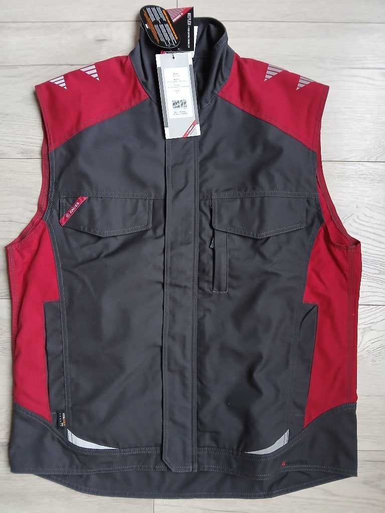 Nieuw bodywarmer van Engel - antraciet / rood - maat L, FE Engel, Heren, Nieuw, Ophalen of Verzenden