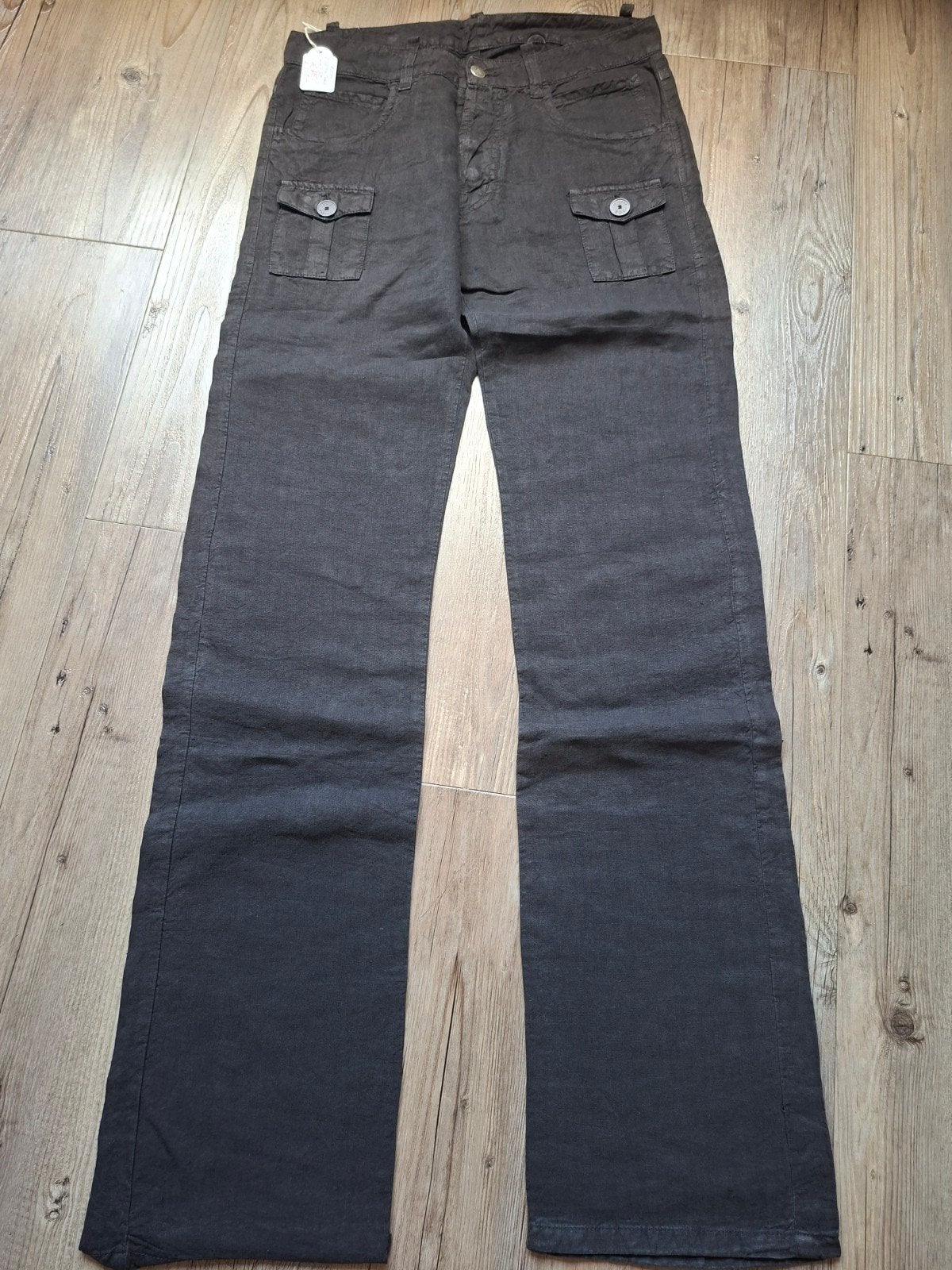 ICEBERG linnen broek maat W30, Zwart, Nieuw, Ophalen of Verzenden, Maat 46 (S) of kleiner