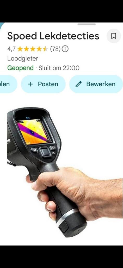 Dezelfde dag lekdetectie maar €249,- ex  regio Almere