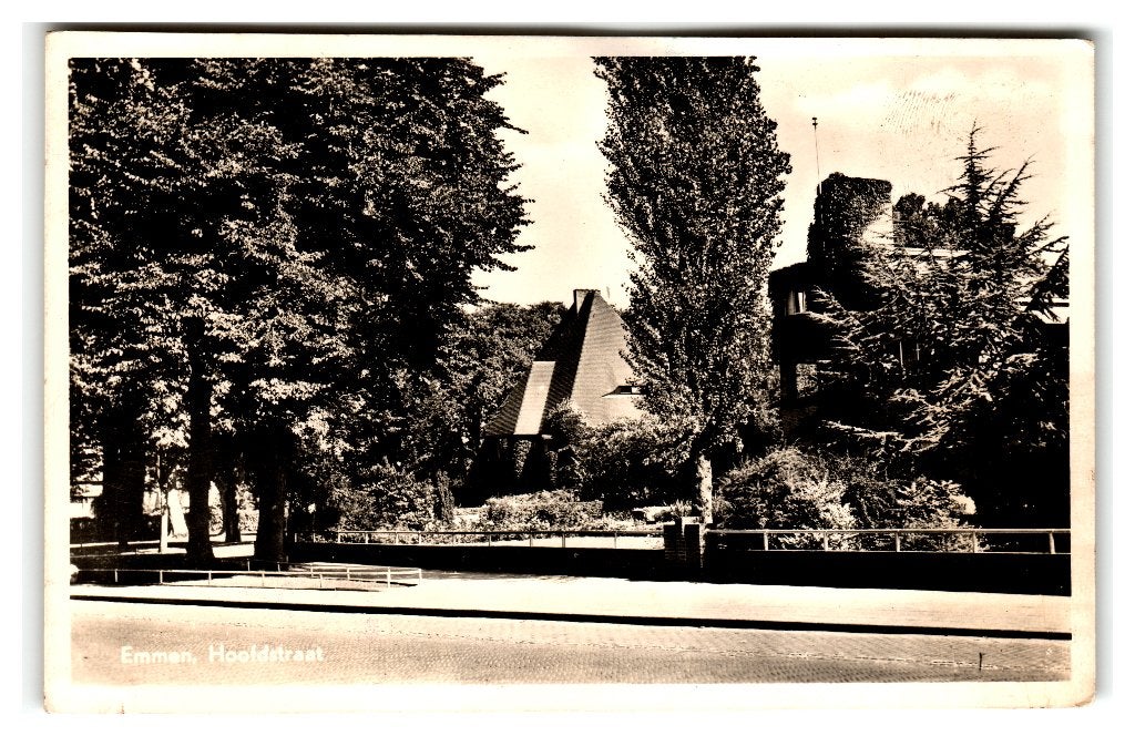 Emmen, Hoofdstraat, Verzenden, 1940 tot 1960, Gelopen, Drenthe
