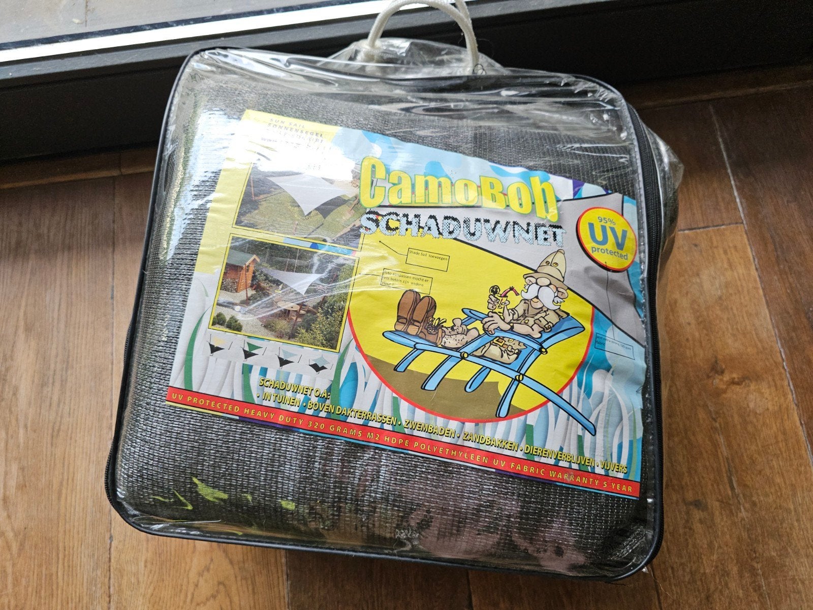 Schaduwdoek Camobob 4,20 x 4,20 zilvergrijs, ongebruikt, Ophalen, Nieuw