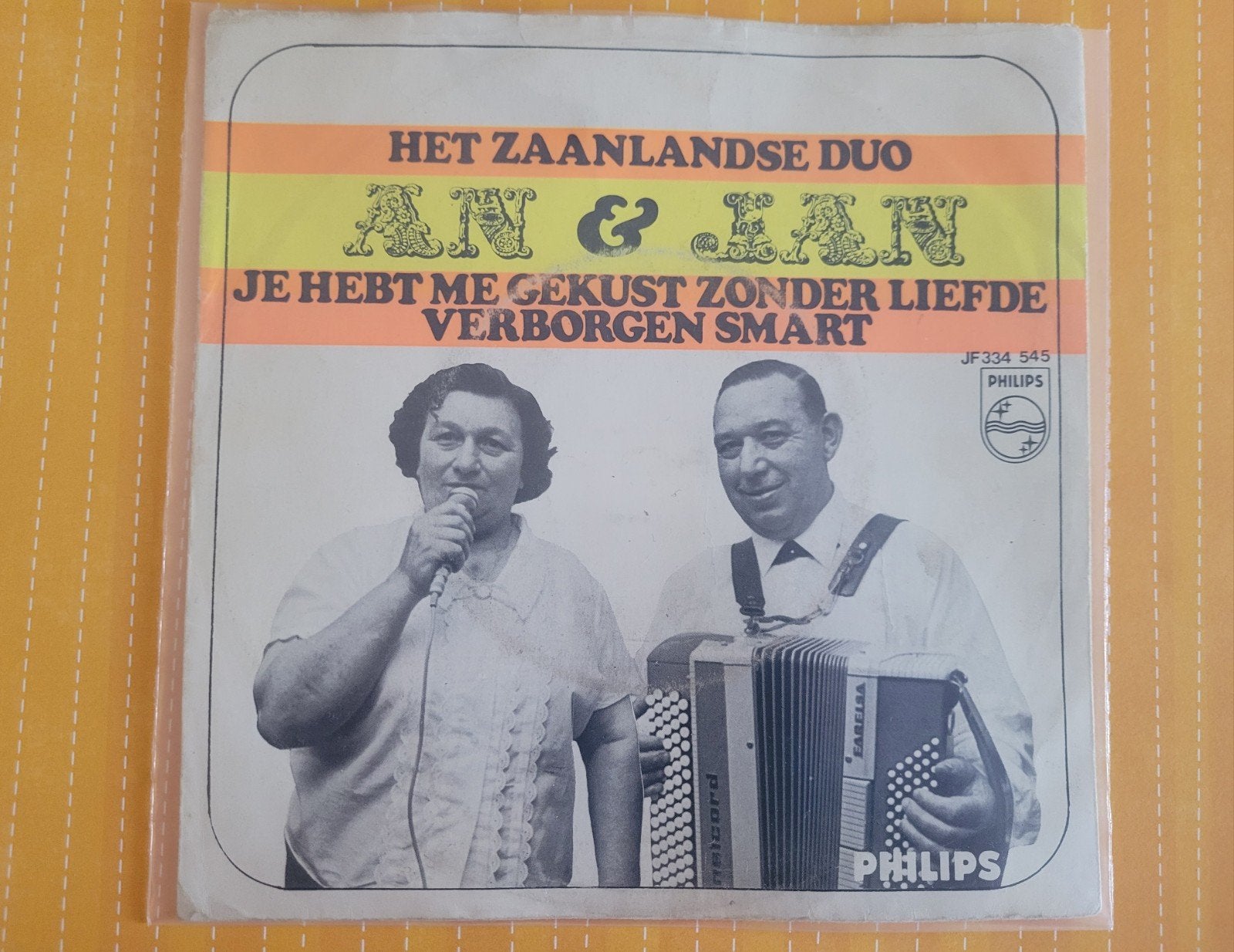 An & Jan - Je hebt m'n hart gekust zonder liefde ., Ophalen, Zo goed als nieuw, Overige formaten, Levenslied of Smartlap