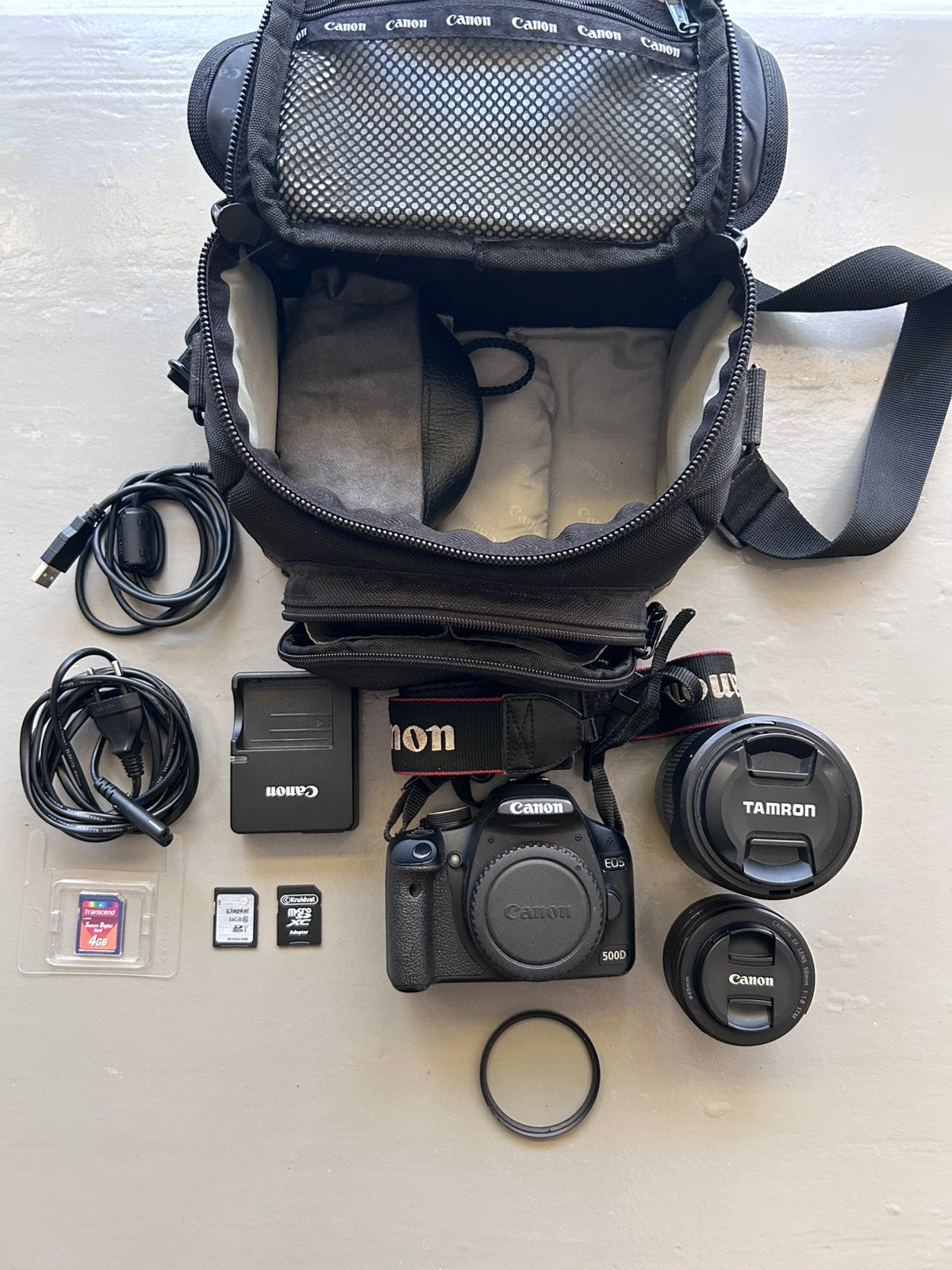 Canon 500d (spiegelreflex) met alle accessoires, Audio, Tv en Foto, Fotocamera's Digitaal, Ophalen, Gebruikt, Spiegelreflex, Canon