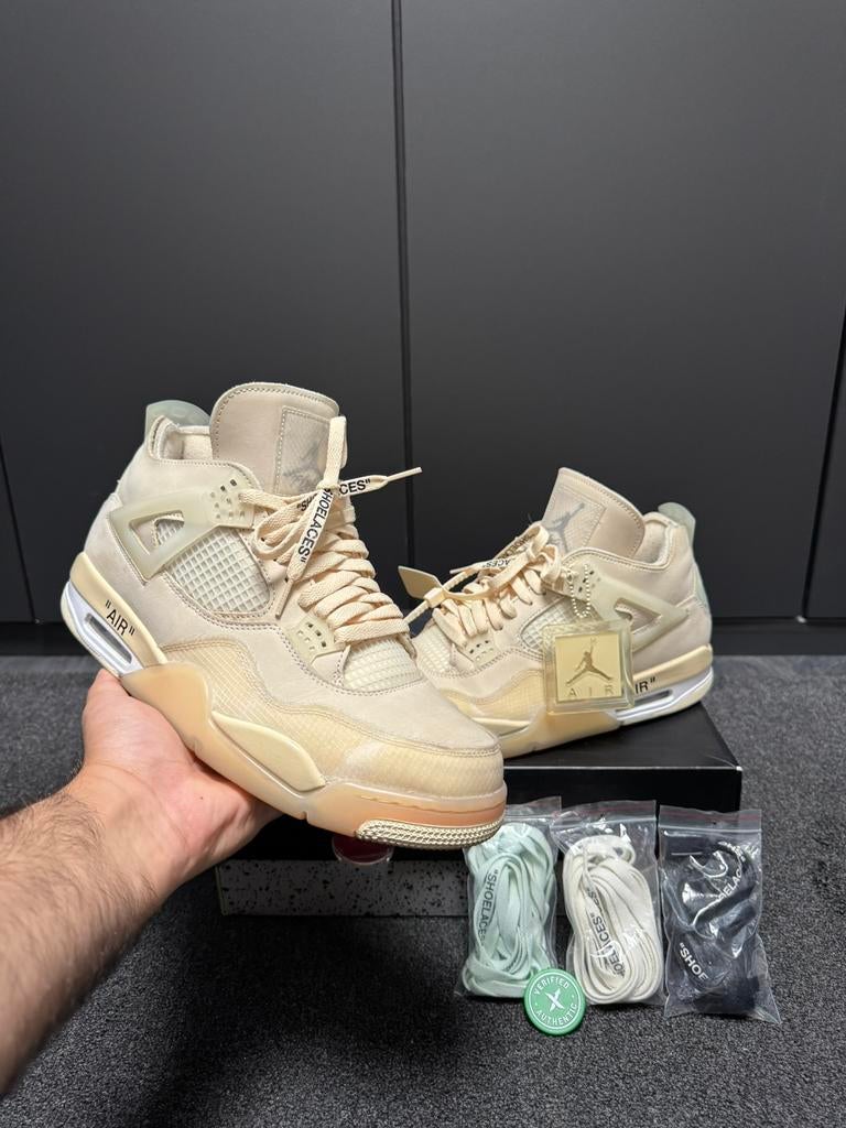 Air jordan 4 x off white maat 47, Kleding | Heren, Schoenen, Ophalen of Verzenden, Zo goed als nieuw, Overige kleuren