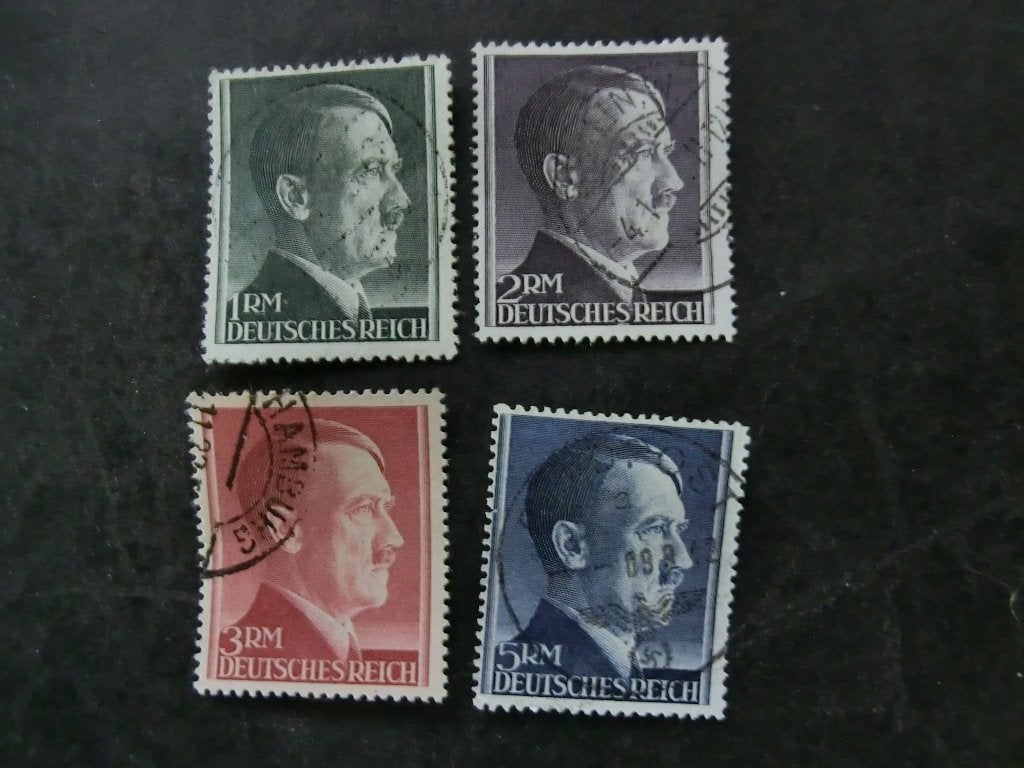 Duitse Rijk erie 799B-802B Gestempeld. (zeldzaam/aanbieding), Ophalen of Verzenden, Overige periodes, Gestempeld