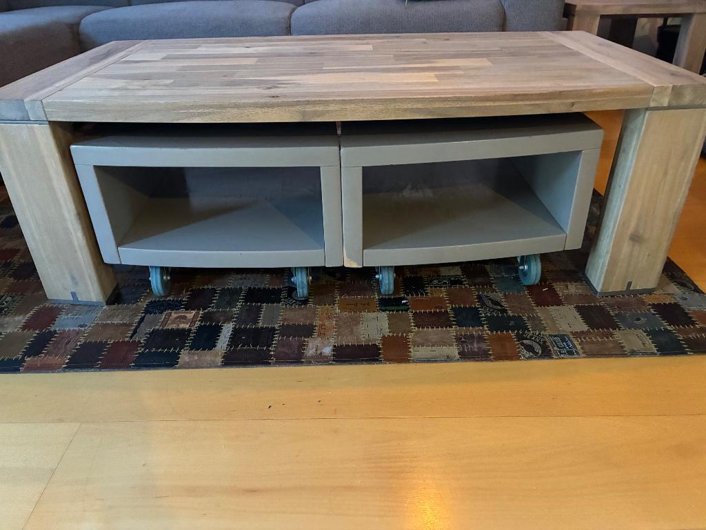 Salontafel henders & Hazel, Ophalen, Gebruikt, 100 tot 150 cm, Eikenhout