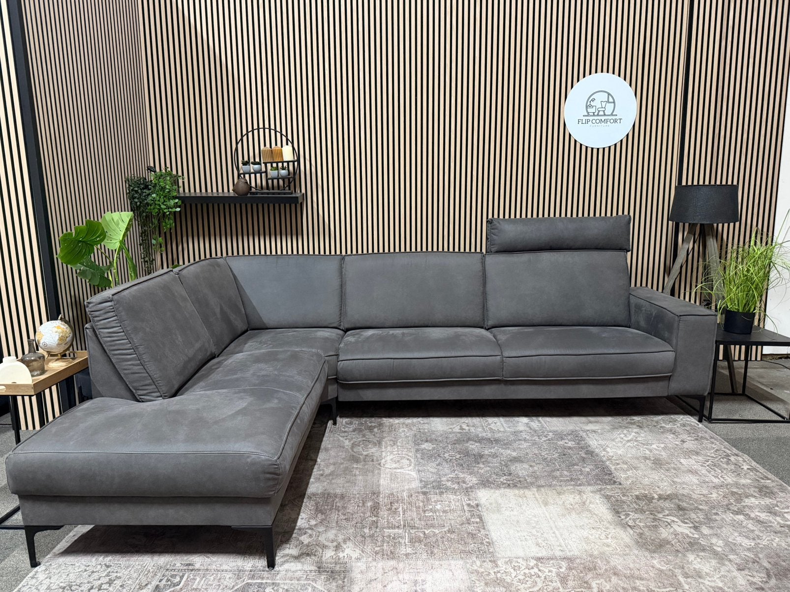 “GRATIS LEVERING” als nieuw! Kunstlederen hoekbank! 295x210, Verzenden, Hoekbank, Zo goed als nieuw, Leer,zgan, hoekbank