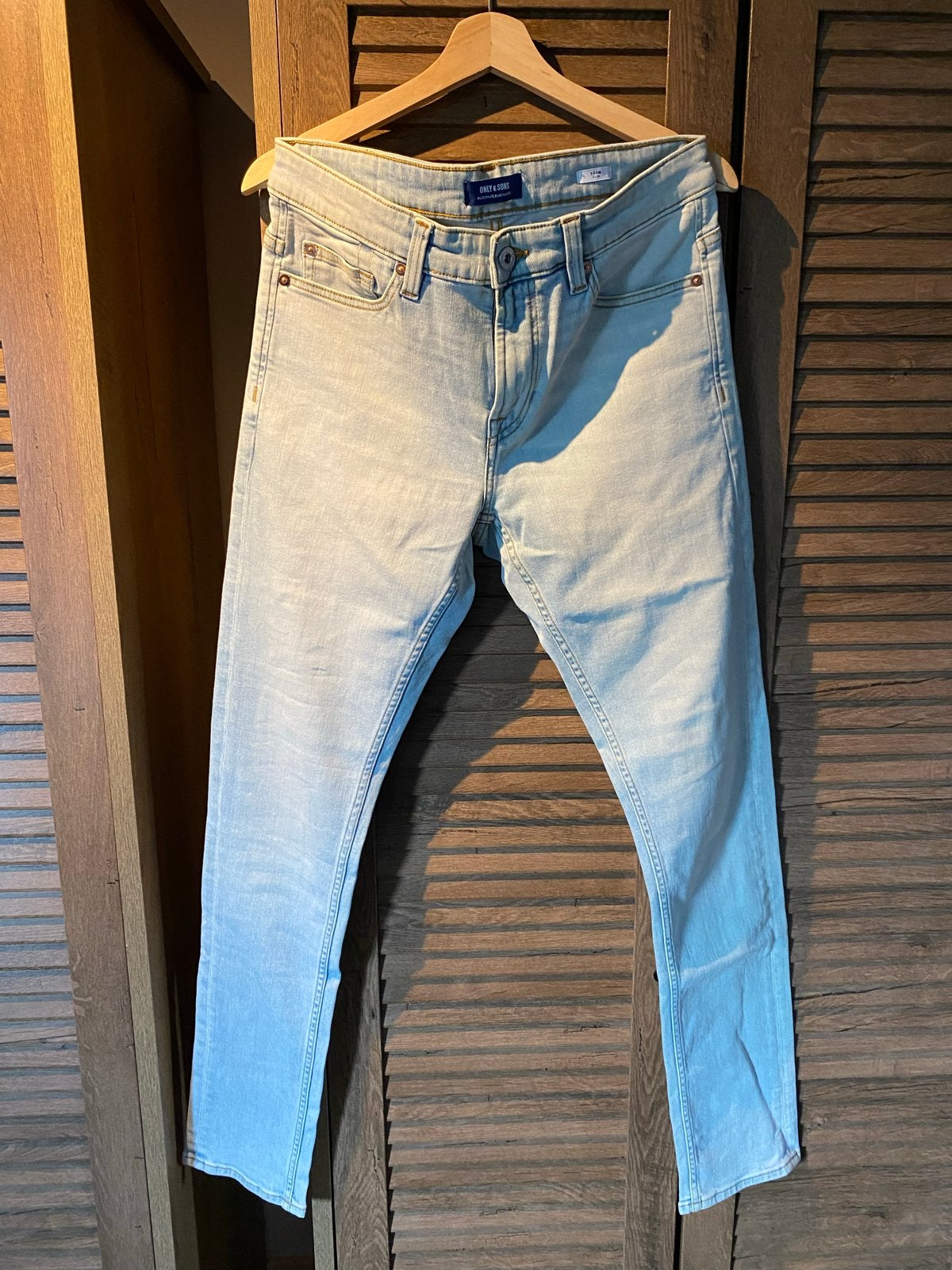 Lichtblauwe jeans W32 L34, Ophalen of Verzenden, Gedragen, Blauw, W32 (confectie 46) of kleiner