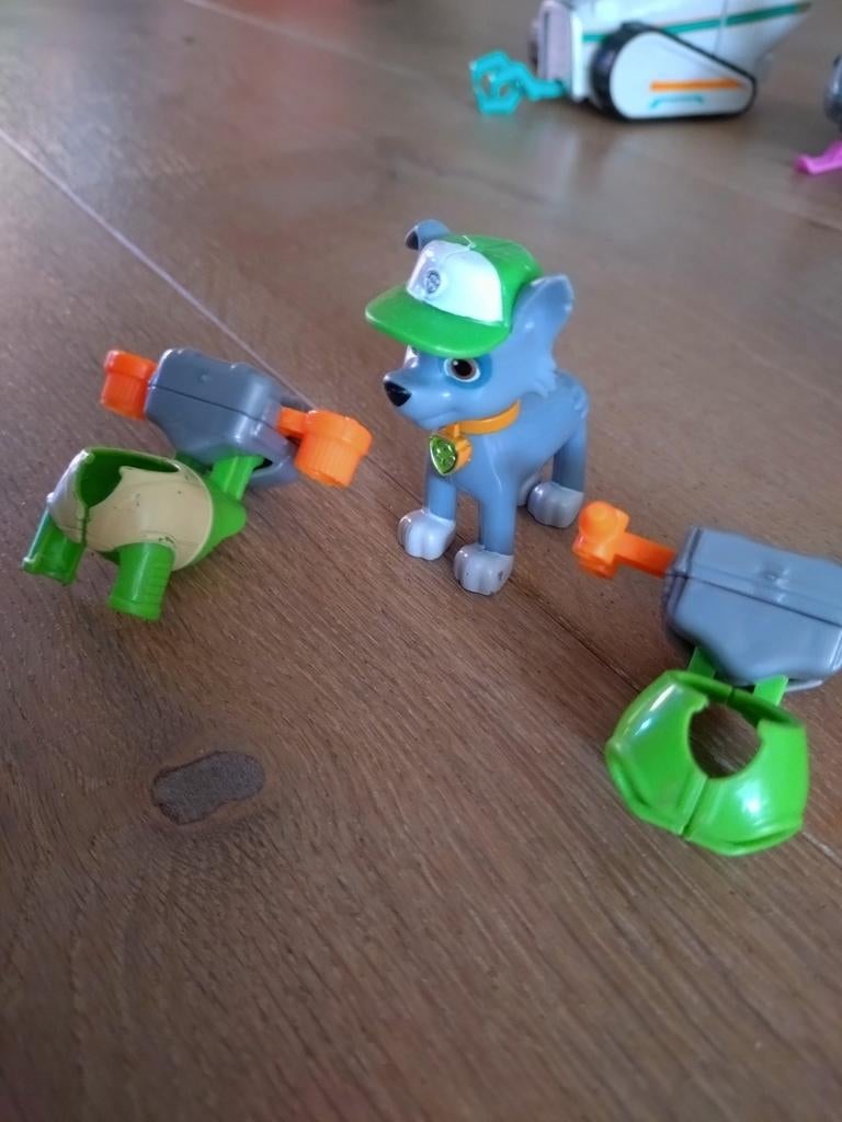 Paw Patrol Rocky incl 2 action packs, Ophalen of Verzenden, Zo goed als nieuw