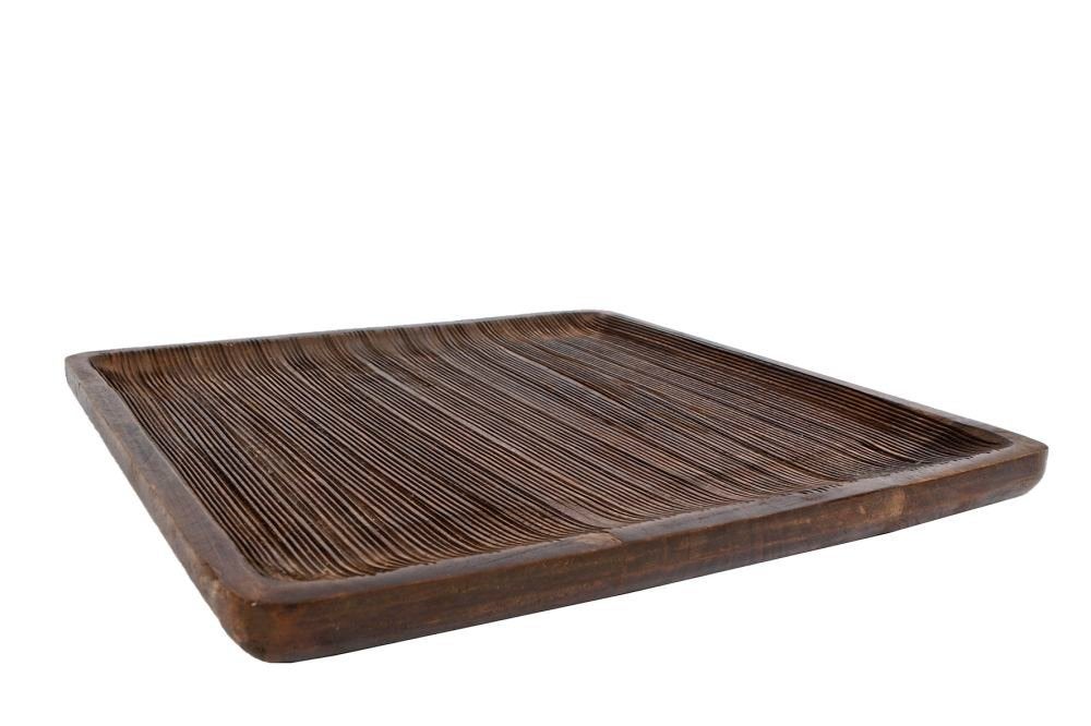Onderbord “Jelte” L bruin hout - Landelijk & Strak Design, Helene Livingstyle, 7531TJ, Vierkant, Nieuw