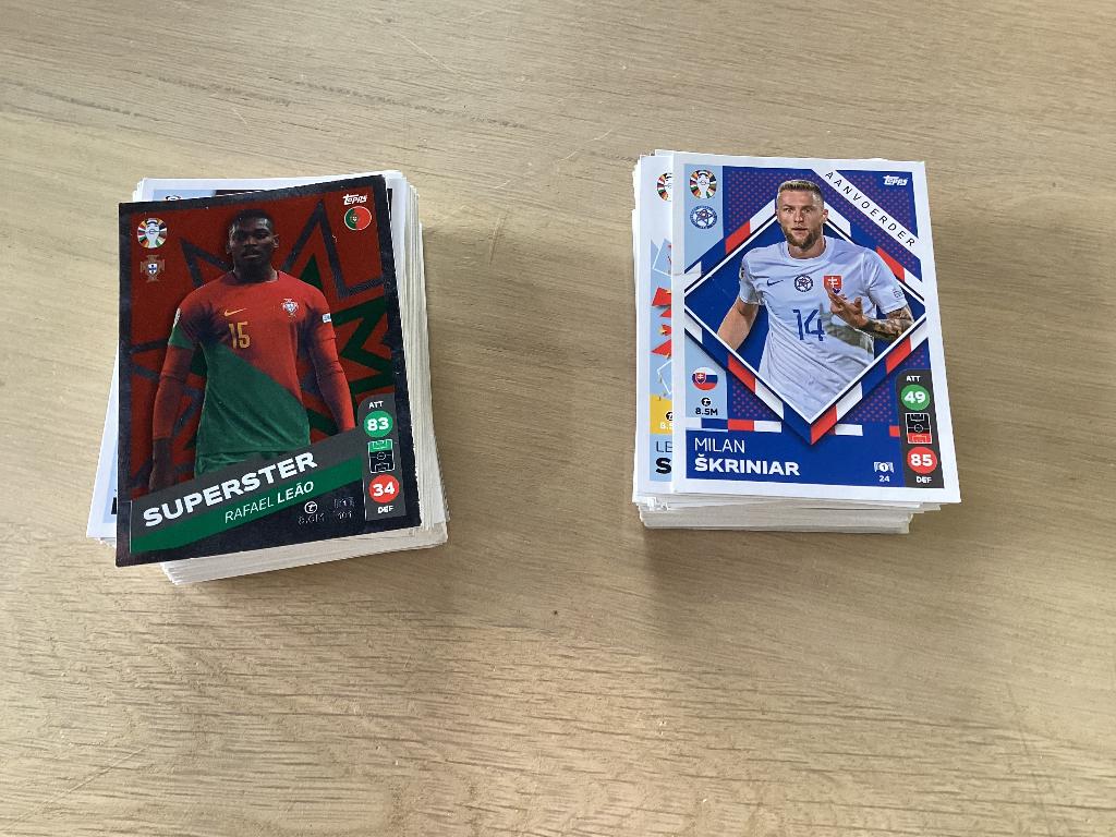 Voetbal Ek plaatjes, Ophalen of Verzenden, Zo goed als nieuw, Meerdere plaatjes