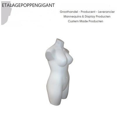 Dames Torso Kunststof Grotere Maat Etalagepoppengigant, Overige typen, Wit, Nieuw, Ophalen of Verzenden