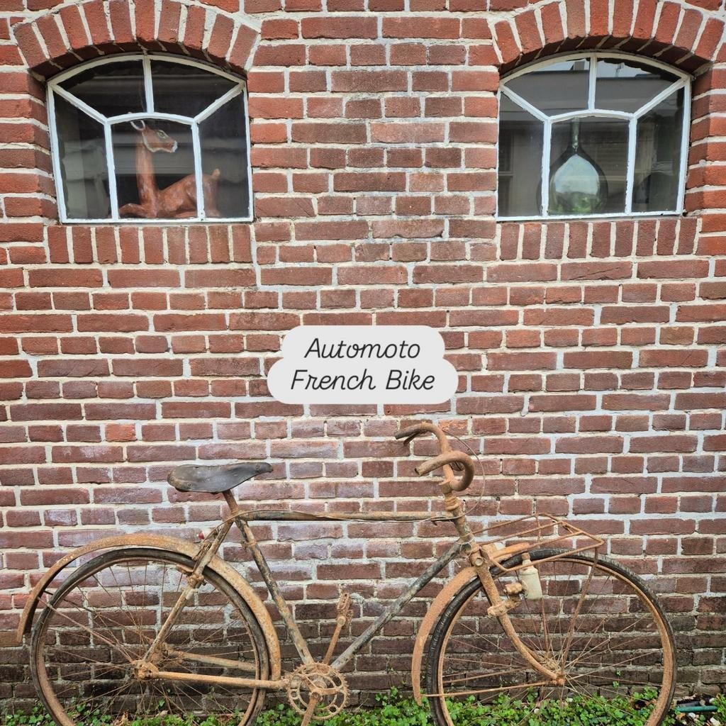 Zeer oude Automoto franse fiets, Ophalen, Automoto, Onbekend, Onbekend