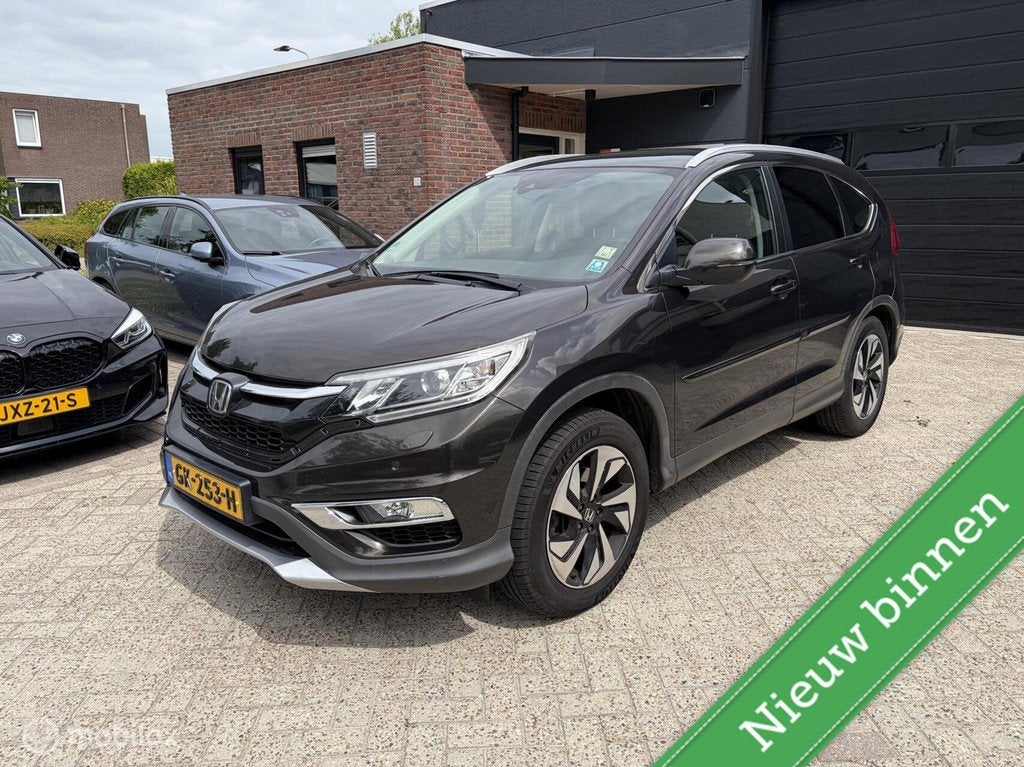 Honda CR-V 1.6D 4WD Executive AUTOMAAT / LEER / PANORAMADAK, Auto's, Honda, Automaat, Gebruikt, Euro 6, Bruin
