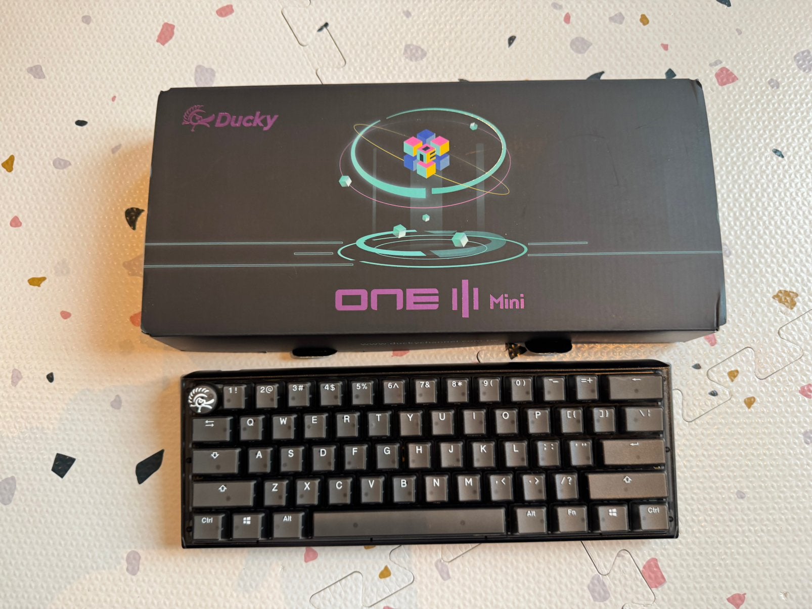 Ducky One 3 Mini 60% Blue switches hot-swap RGB, Ophalen, Nieuw, Qwerty, Ducky