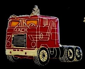 Mack pin- rood epoxy, Verzamelen, Verzenden, Nieuw, Transport, Speldje of Pin