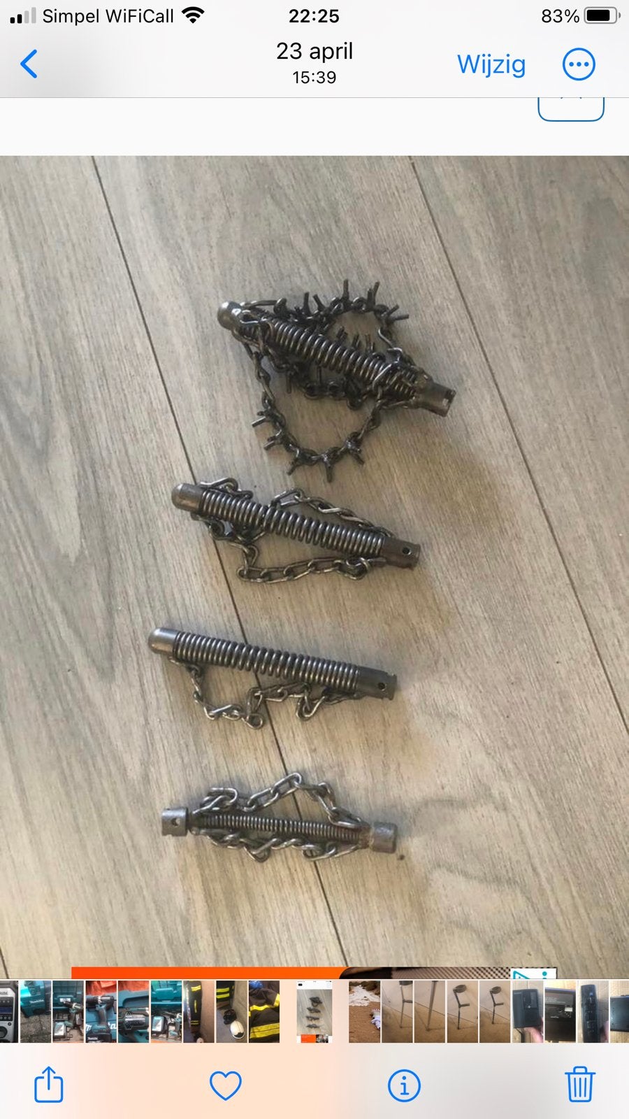 Riool hulp ketting, Ophalen of Verzenden, Zo goed als nieuw