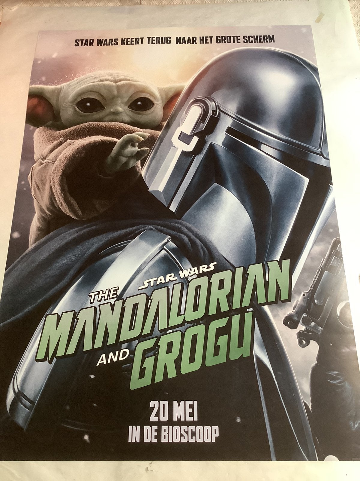 MANDOLORIAN   FILMPOSTER   70-100 cm, Verzamelen, Verzenden, Zo goed als nieuw, Boek of Poster