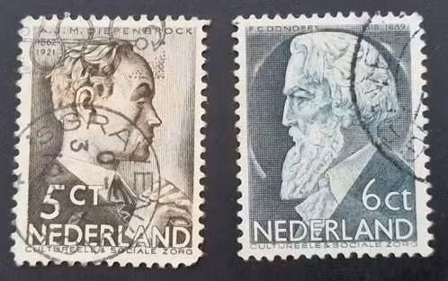 Nederland 1935 - nvph 275-276 - Zomerzegels - ab1, Postzegels en Munten, Ophalen of Verzenden, T/m 1940, Gestempeld