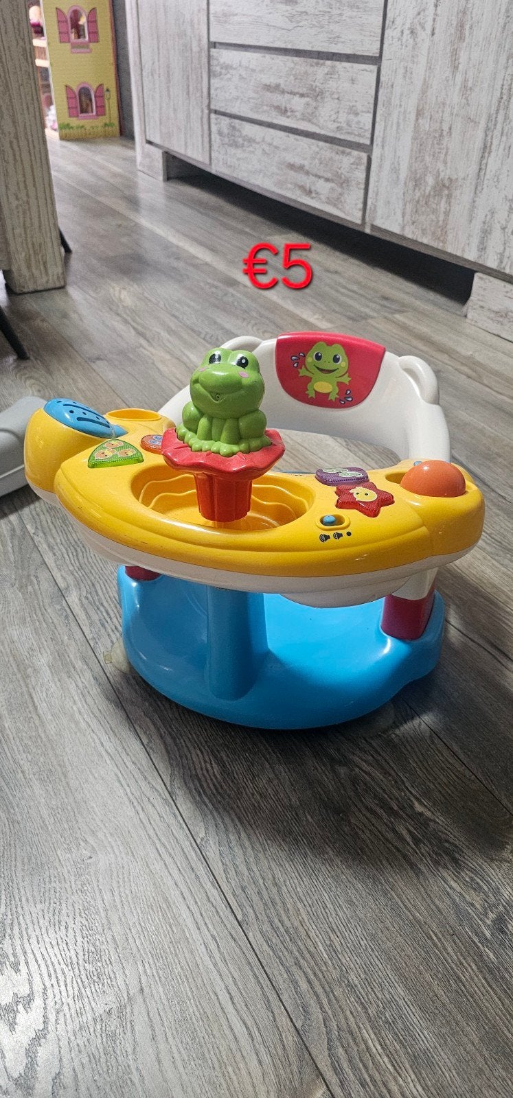 Baby speelstuur met kikker (muziek werkt niet), Kinderen en Baby's, Ophalen of Verzenden, Gebruikt, Overige typen