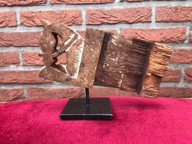 antiek houten fragment, India, Antiek en Kunst, Hout, India, Gesneden, Ophalen of Verzenden