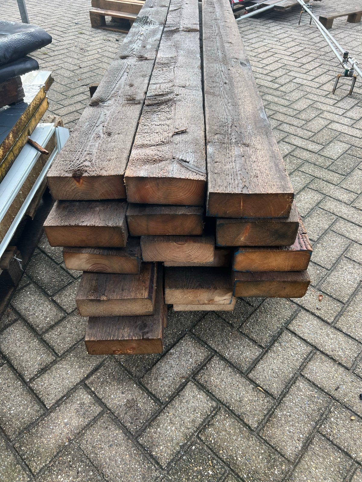 Gordingen balken 170x70mm, 2600mm lang - 18 stuks, Ophalen, Gebruikt, 250 tot 300 cm, 50 mm of meer