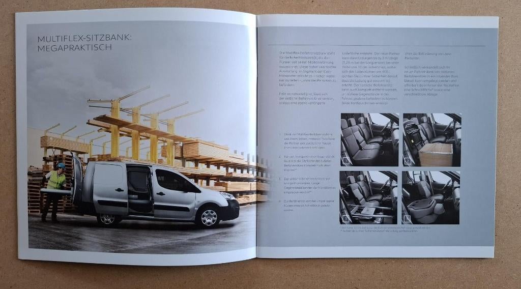 Peugeot Partner brochure, inclusief Electric (2015, Duits), Verzenden, Zo goed als nieuw, Peugeot