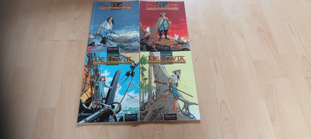 De Havik 1, 2, 4 & 5 (4x), Meerdere stripboeken, Ophalen of Verzenden, Gelezen