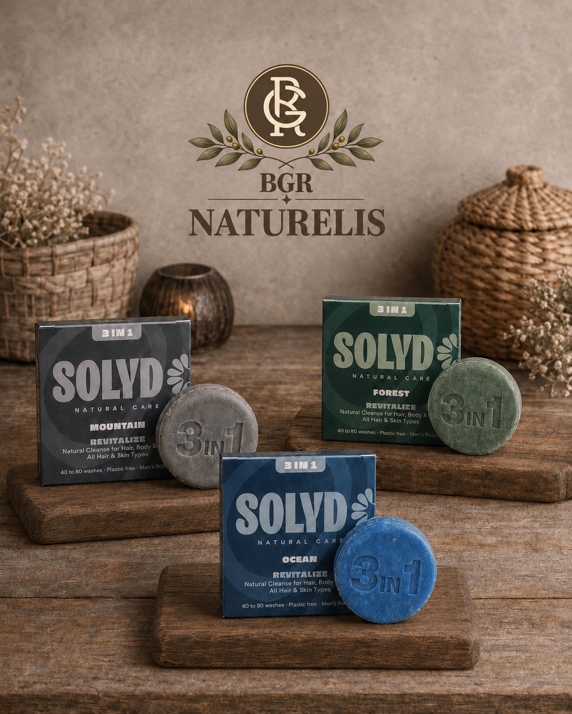 SOLYD 3-in-1 Bar | Shampoo, Gezicht & Lichaam | Plasticvrij, Sieraden, Tassen en Uiterlijk, Uiterlijk | Lichaamsverzorging, Ophalen of Verzenden