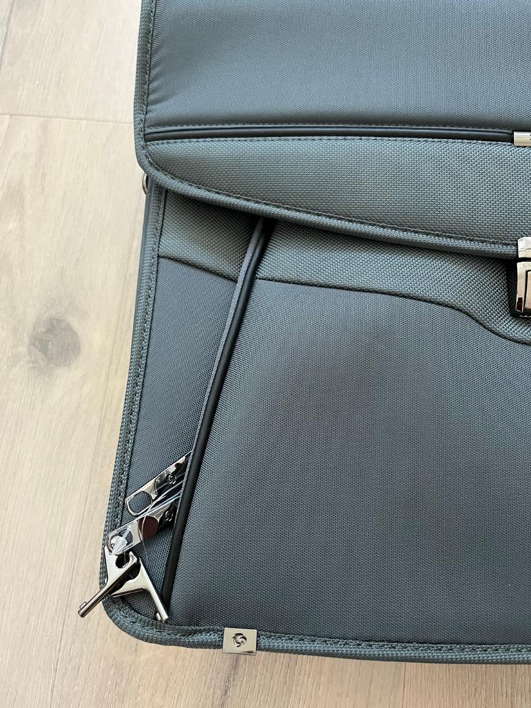 Samsonite Aktetas/Laptoptas - Grijs/Blauw, 40 tot 60 cm, 20 tot 30 cm, Nieuw, Ophalen of Verzenden