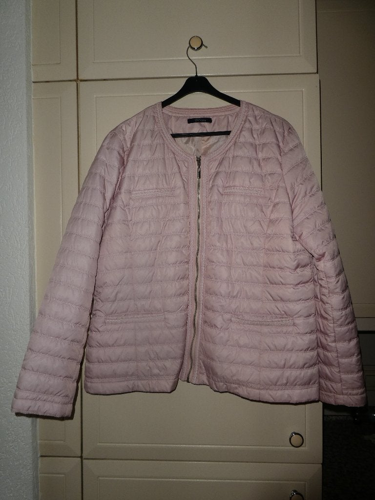 NIEUW Paprika korte jas maat 48 dames lichtroze doorgestikt, Verzenden, Maat 46/48 (XL) of groter, Nieuw, Roze