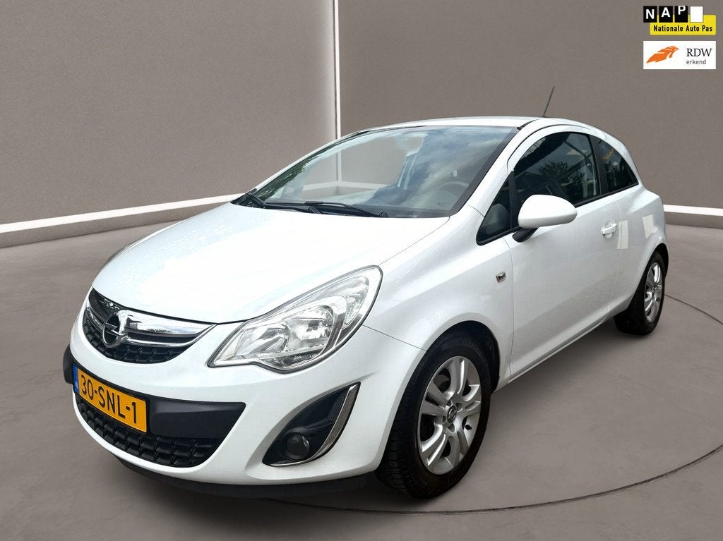 Opel Corsa 1.3 CDTi EcoFlex S/S Edition 3 deurs 95 Pk Airco, Auto's, Opel, Voorwielaandrijving, Euro 5, Gebruikt, Wit