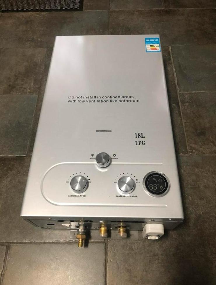 18L LPG Geiser / Doorstroom boiler /Snel & Zuinig Warm Water, Minder dan 20 liter, Boiler, Ophalen of Verzenden, Minder dan 3 jaar oud