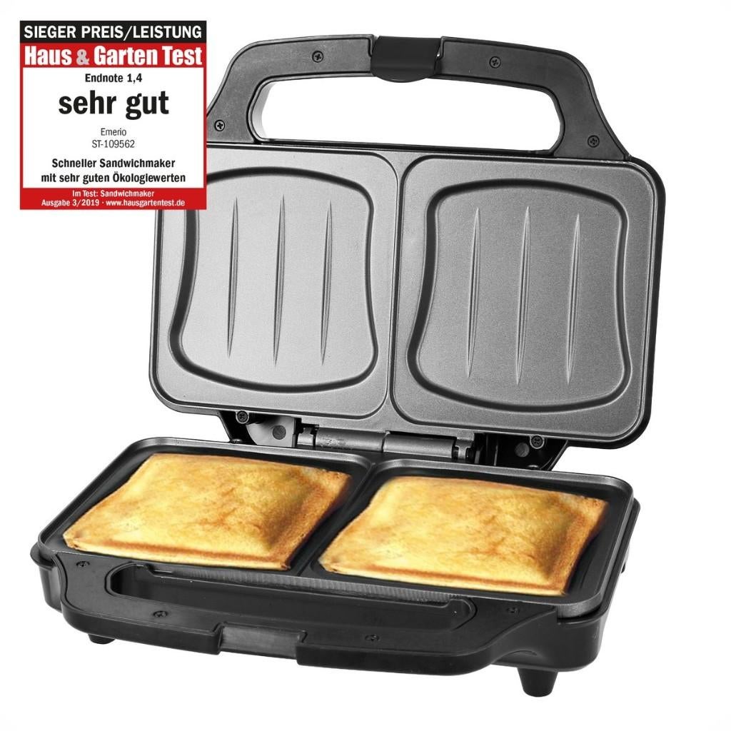Emerio Tosti Apparaat XXL 2 Tosti's van 29 voor 9 Beschadigd, ., Nieuw, Ophalen of Verzenden, .