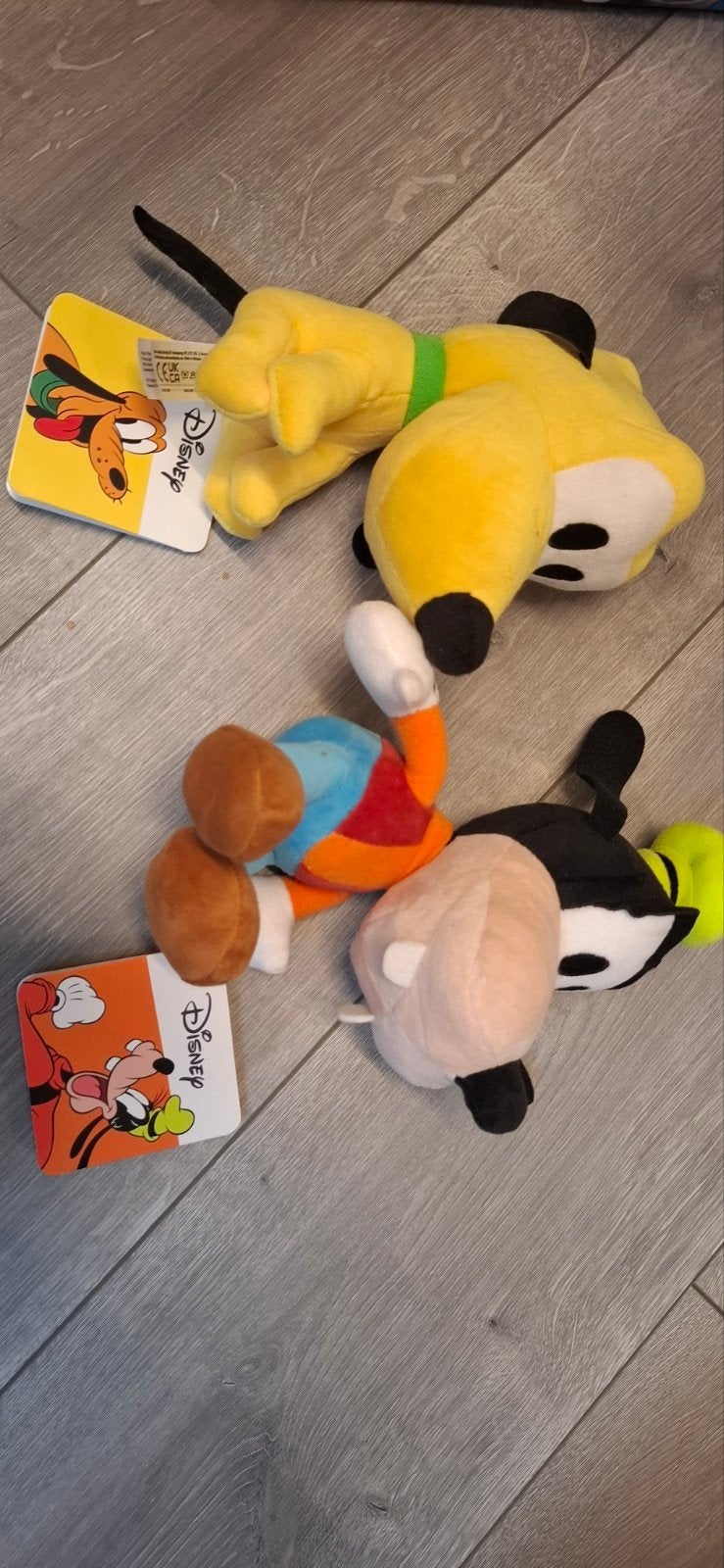 Disney Knuffels: Goofy en Pluto - Nieuw met label, Disney, Disney, Overige typen, Nieuw