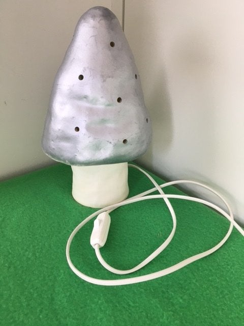 Paddestoel-lampje Heico, Ophalen of Verzenden, Zo goed als nieuw, Zilver, Lamp