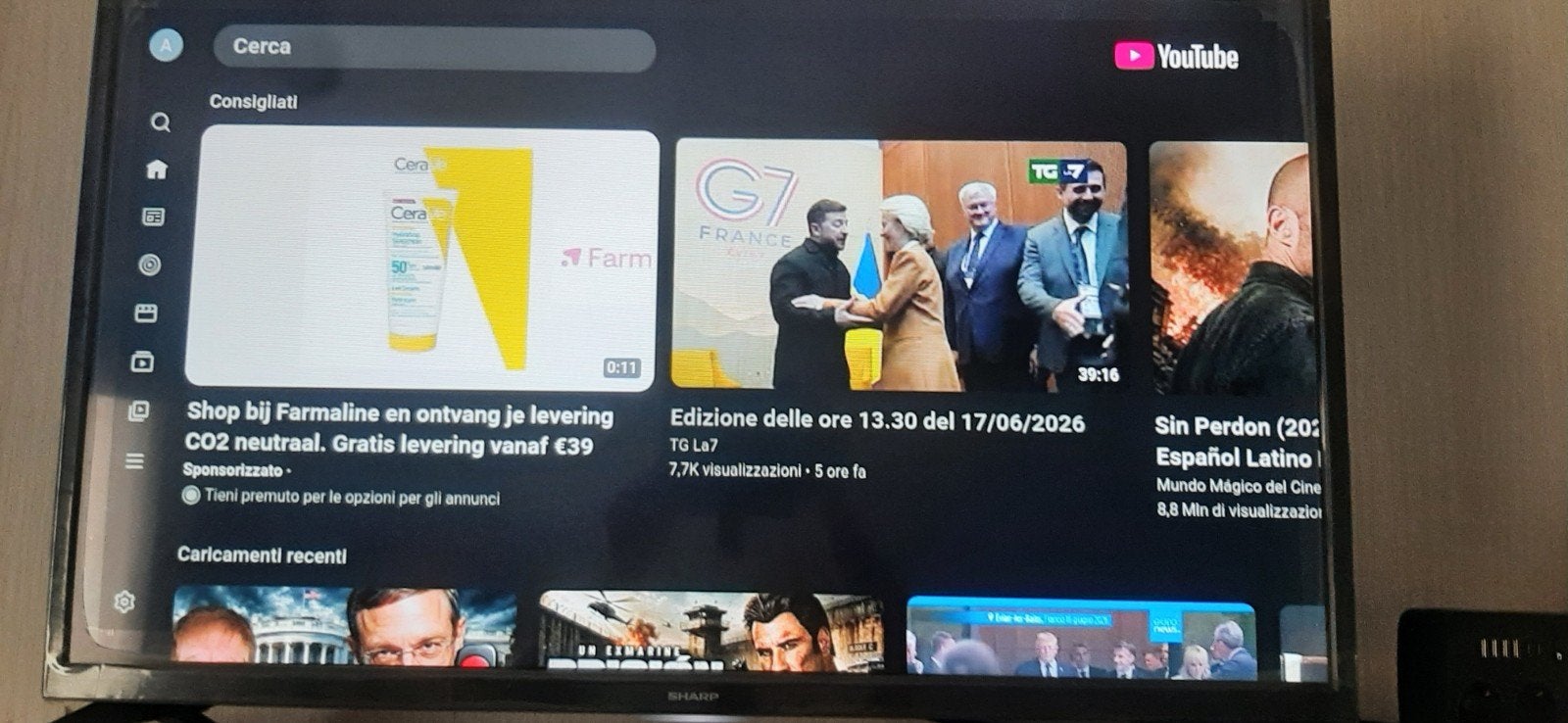SHARP SMART LED HD TV 32" PERFECT CONDITIE, Audio, Tv en Foto, Televisies, 50 Hz, Ophalen of Verzenden, Zo goed als nieuw, 100 cm of meer